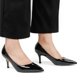 JOY IN LOVE Women's  Low Heels Pointy Toe Kitten Heel Daily Pumps size 8.5